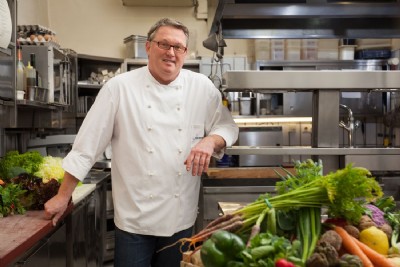 Hermann Haidinger in his kitchen